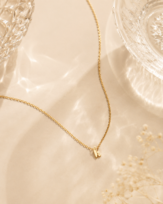 Lettre Initial Necklace