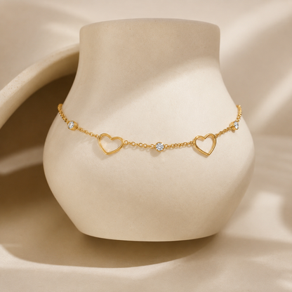 Coeur Heart Chain Anklet