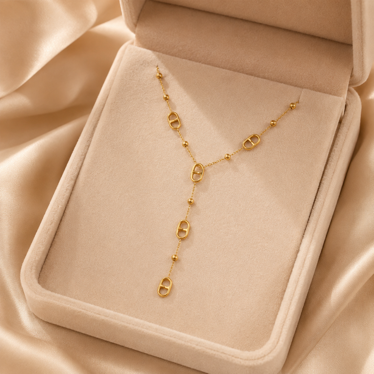 Lumi Lariat Drop Necklace