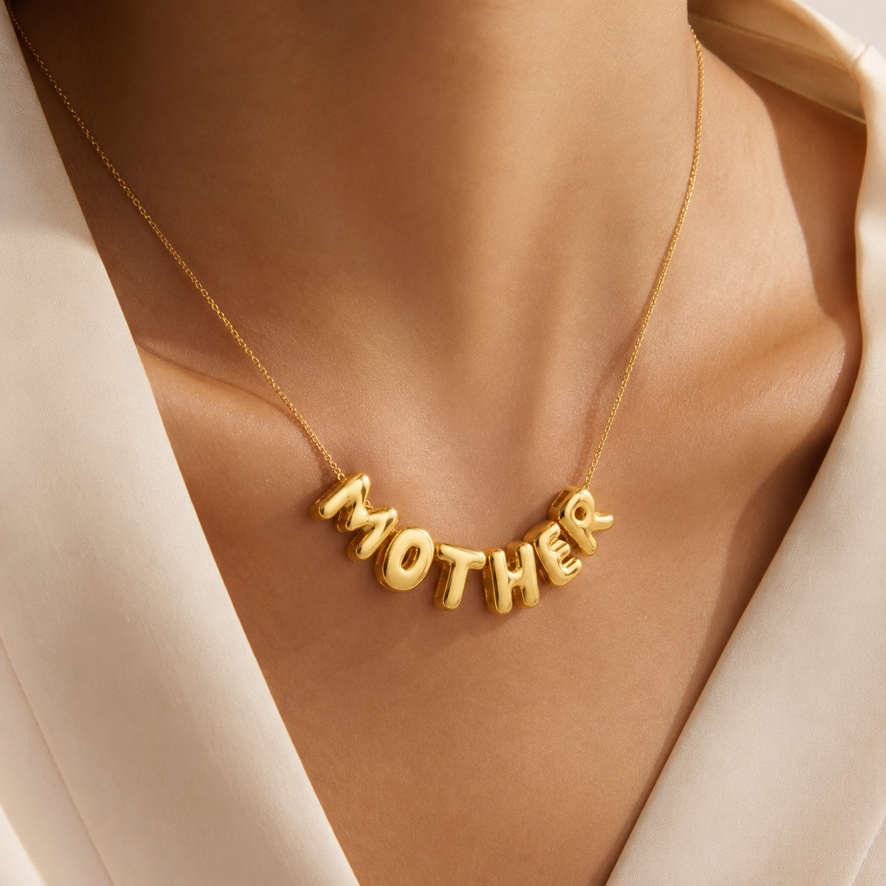 Cloud Bubble Name Necklace