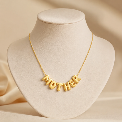 Cloud Bubble Name Necklace