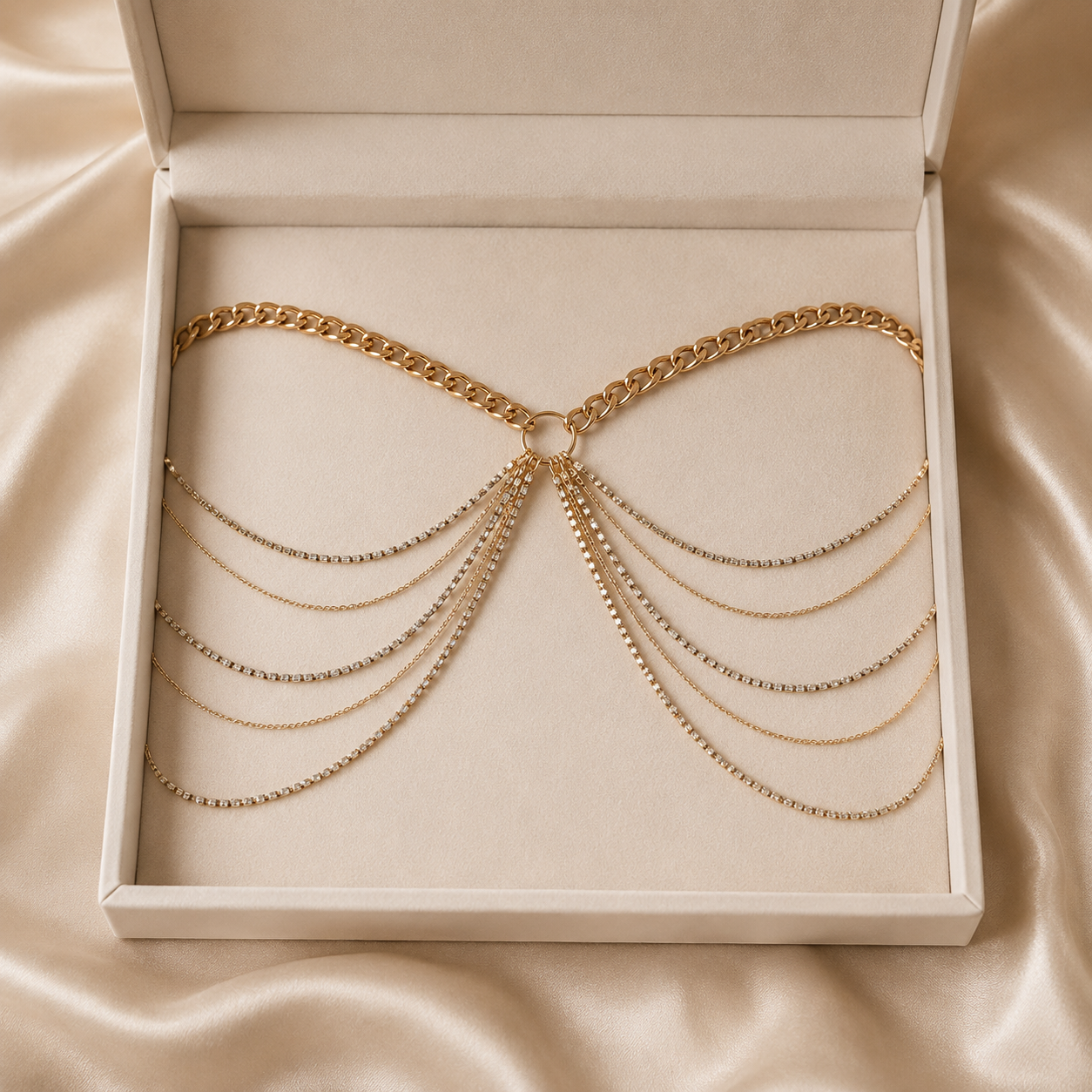Doré Crystal Back Chain