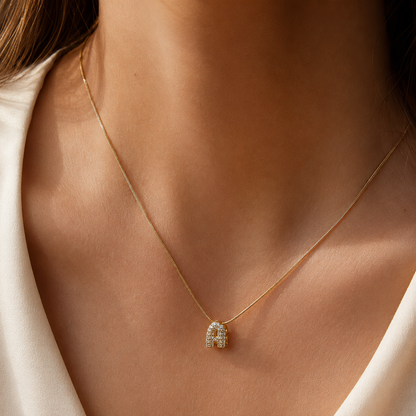 Elle Initial Letter Necklace