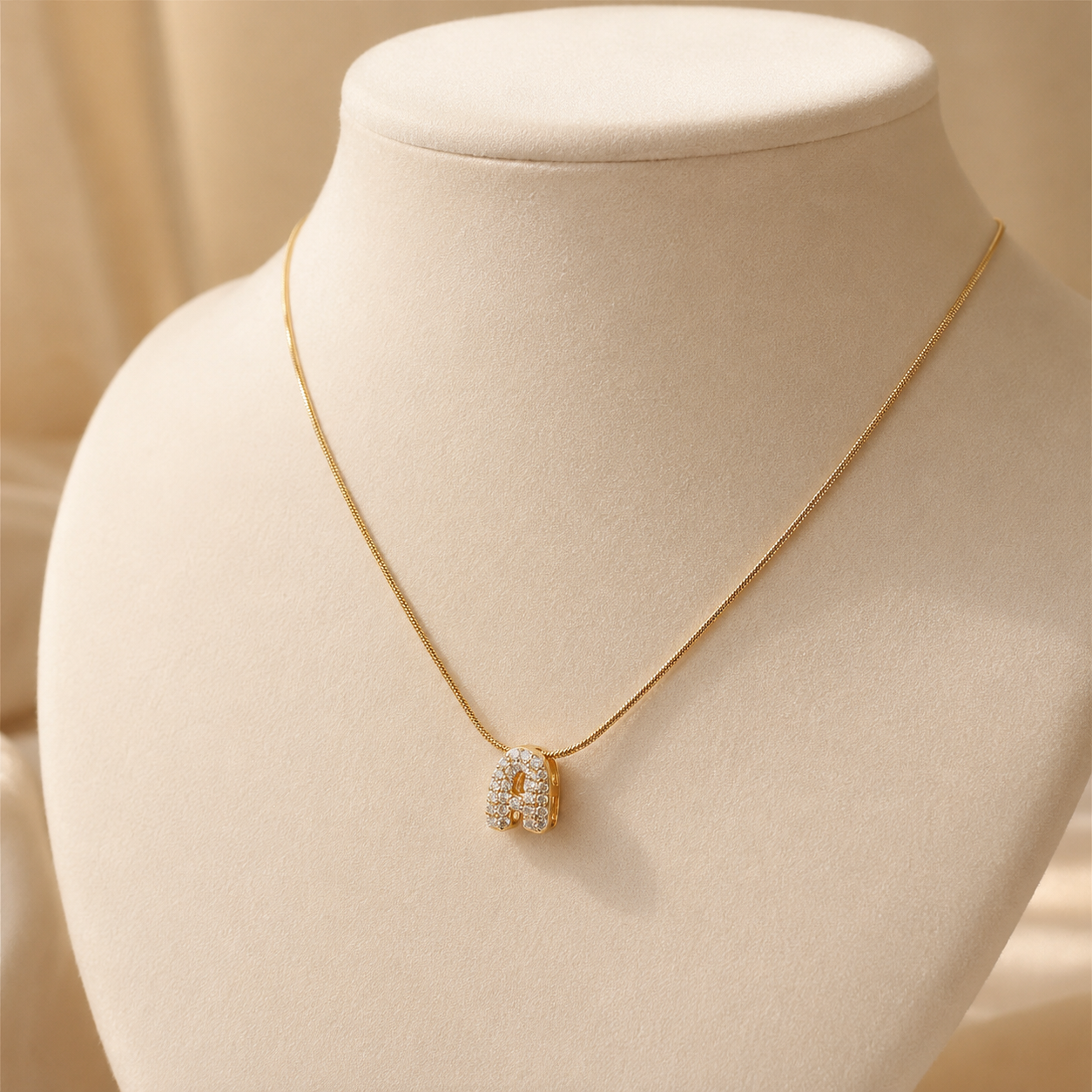 Elle Initial Letter Necklace