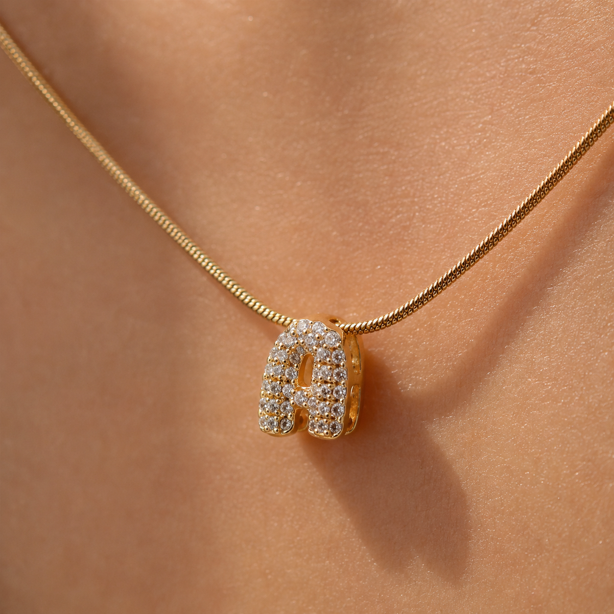 Elle Initial Letter Necklace