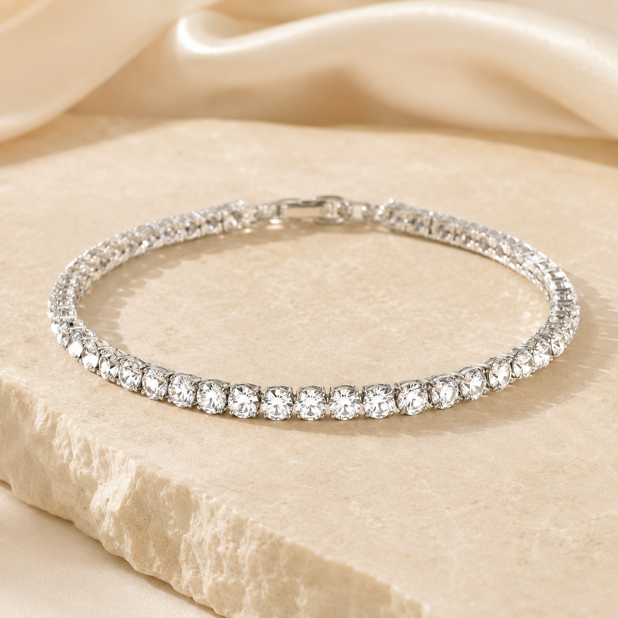 Étoile Crystal Tennis Anklet