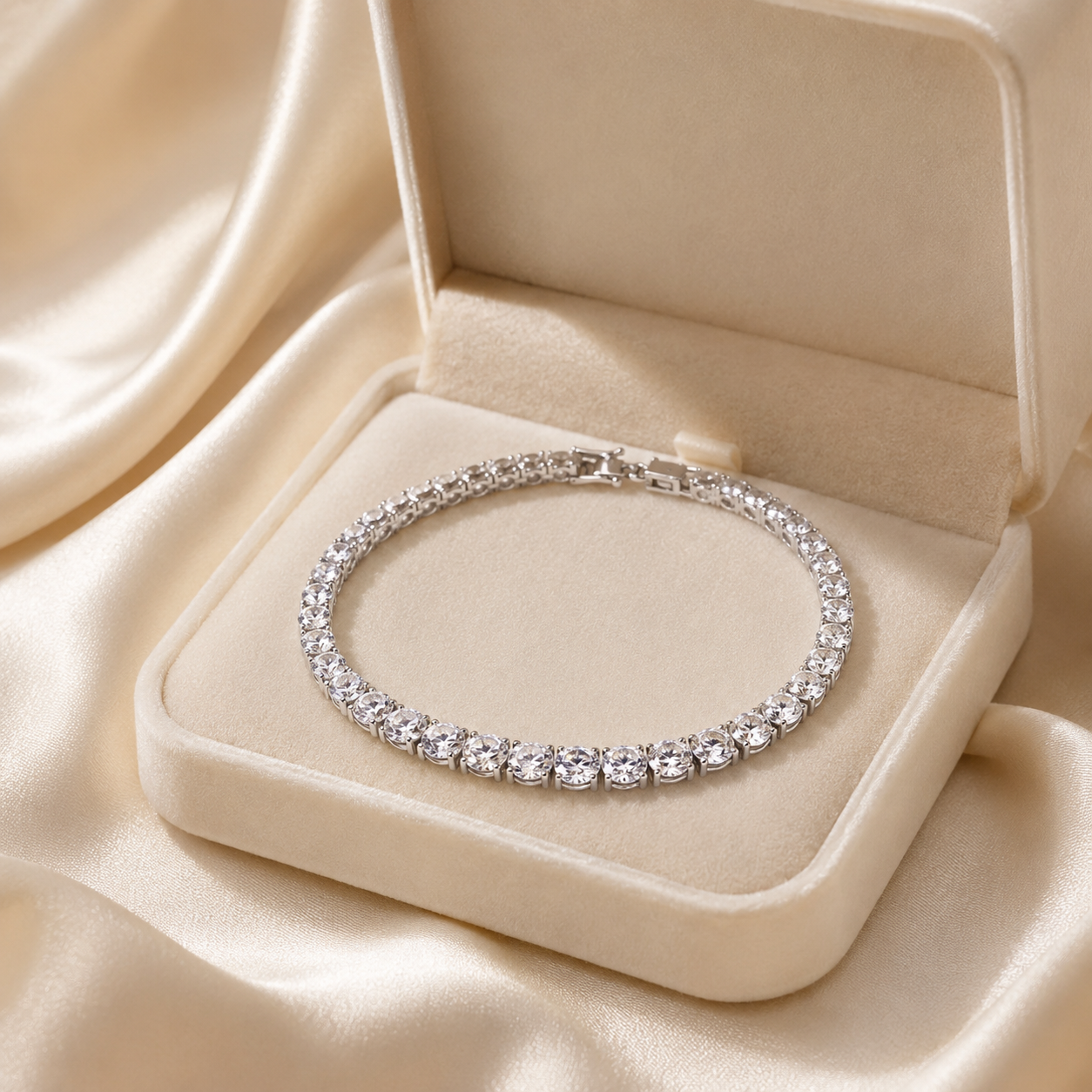 Étoile Crystal Tennis Anklet