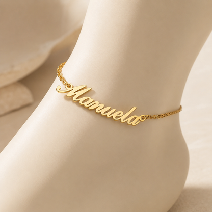 Léa Initial Anklet