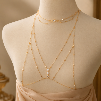 Lila Beaded Waist Chain