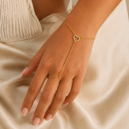 Margaux Heart Hand Chain