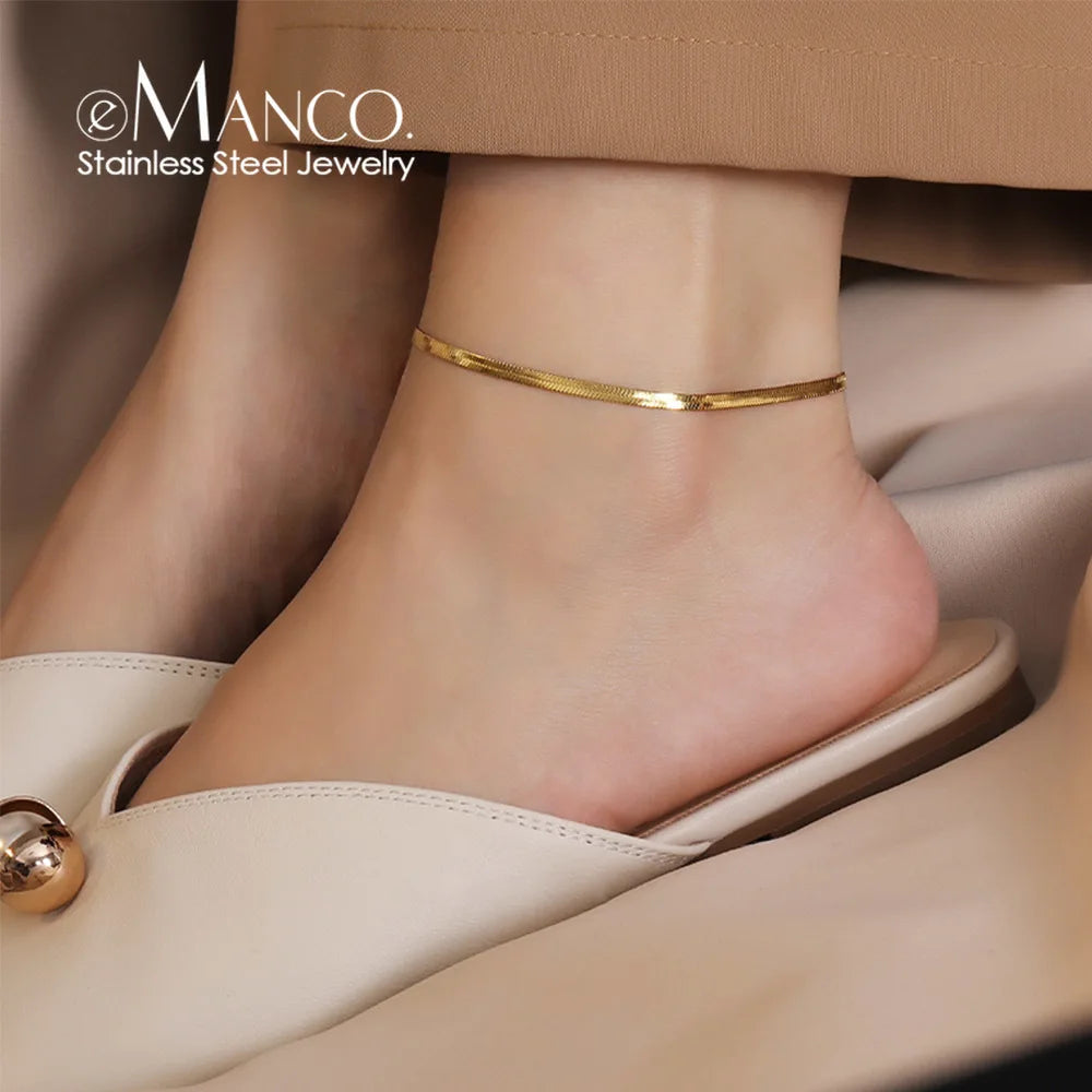 Sable Snake Chain Anklet