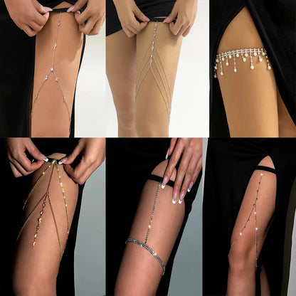 Odette Crystal Thigh Chain